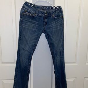 Miss Me denim jeans with angel wings on back pockets